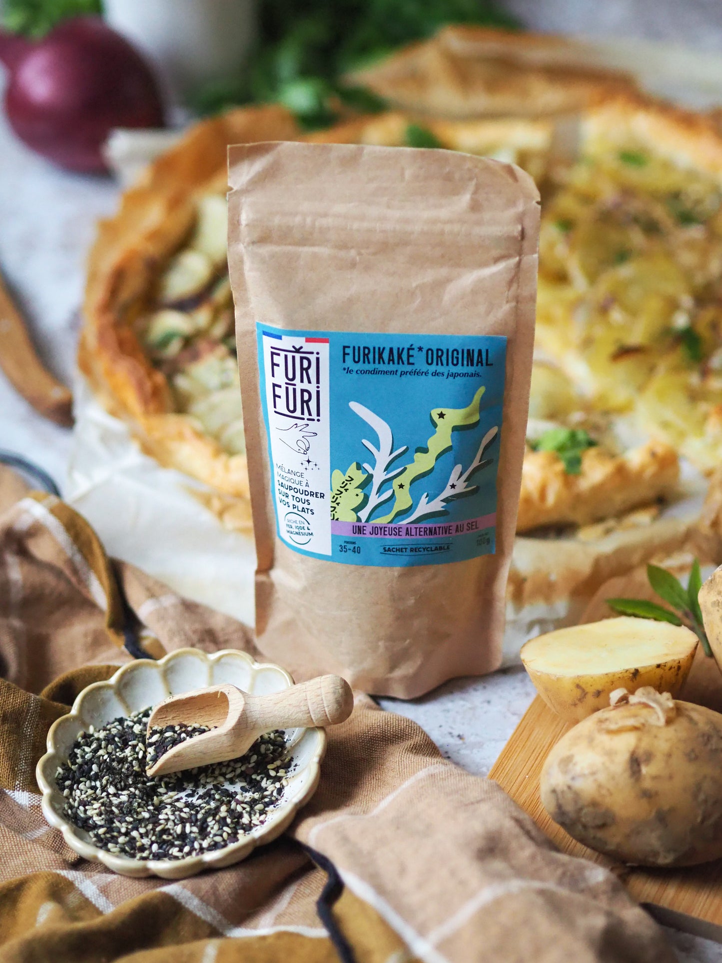 DUO POT & ECO-RECHARGE FURIFURI ORIGINAL - Alternative au sel - Condiment sésame & algues