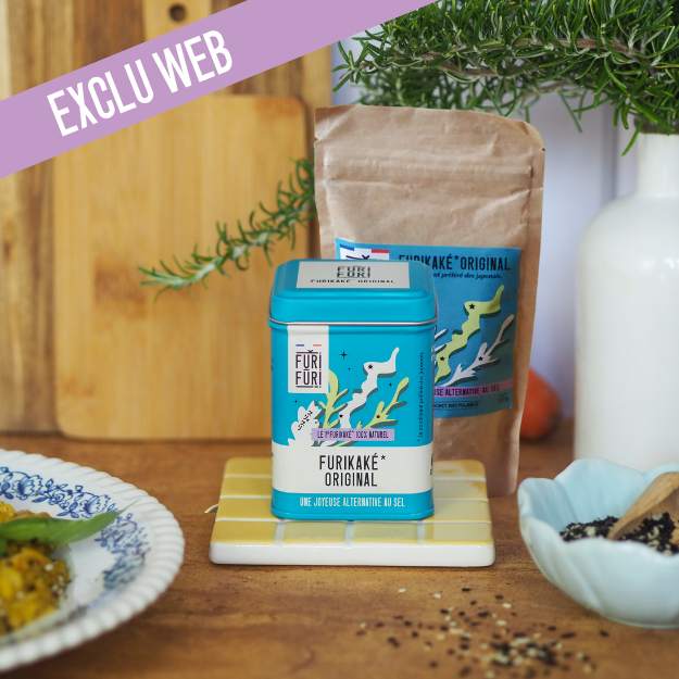 DUO POT & ECO-RECHARGE FURIFURI ORIGINAL - Alternative au sel - Condiment sésame & algues